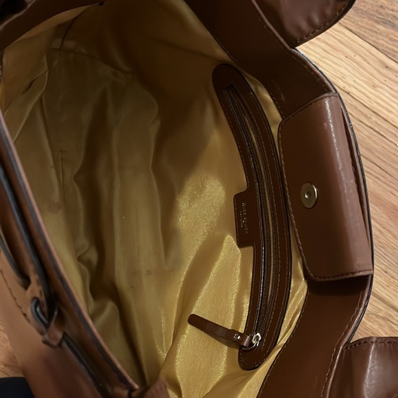 Vintage Kate Spade Brown Leather Bag - Picture 3 of 9